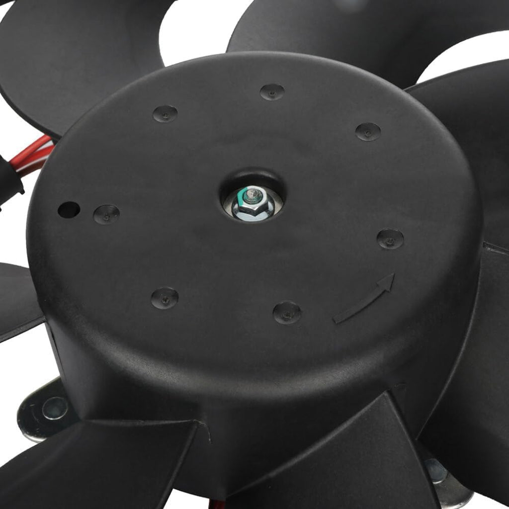 Engine Cooling Fan Motor Fan Assembly (Big) 6Q0959455Q Compatible With SKODA FABIA II (542) & OCTAVIA I (1U2) & VW NEW BEETLE (9C1, 1C1)