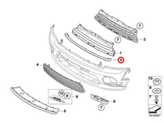 Show Grill Lower Chrome Silver 51112751624 Compatible With Mini Cooper (R55/R56) (2011-2014) Tag No.89