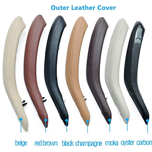 Door Handle Compatible with BMW X5 Door Handle X5 F15 2014-2018 X6 F16 2014-2019 Set Champaign
