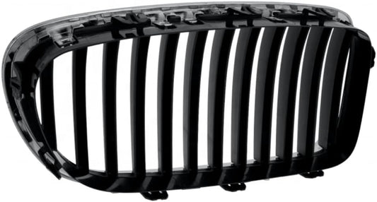 Front Chrome Kidney Grill Set (10 Lines)  Right 51137336478 & Left 51137336477 Compatible With BMW 5 Series F10 2010-2016 Tag 14