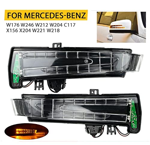 Side Mirror Light Compatible With Mercedes C Class W204 2011-2014 E Class W212 2009-2016 S Class W221 2009-2014 Side Mirror Light 2128109100 Right