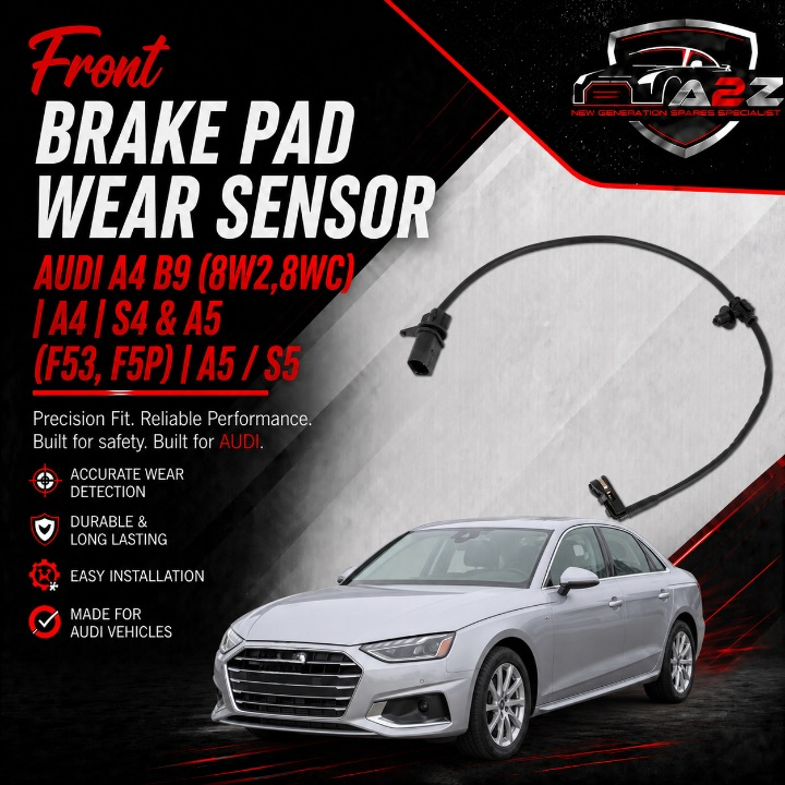 Front Brake Pad Sensor 8W0615121E 4M0615121P Compatible With AUDI A4 B9 (8W2,8WC)| A4| S4 & A5 (F53, F5P)|A5 / S5