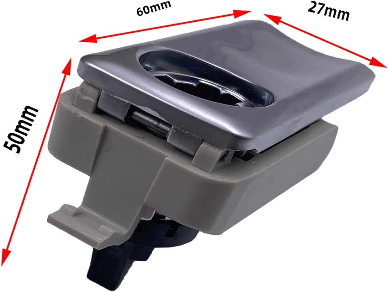Dashboard Glove box switch handle Model A 1666800491 Brown & Chrome Silver Compatible with Mercedes & Mercedes Benz  GLS W166
