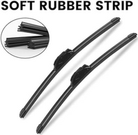 Front Wiper Blade Set (24'22 Inch) 61612455442 61610431438 61610431463 61612455442 61617066331 61617066332 Compatible with BMW 5-Series E60 Tag No.101