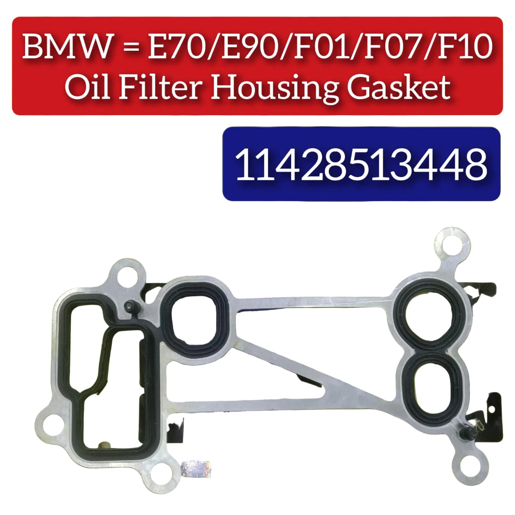 Oil Filter Housing Gasket 11428513448 Compatible With BMW X5 (E70), 3 Series (E90), 7 Series (F01)