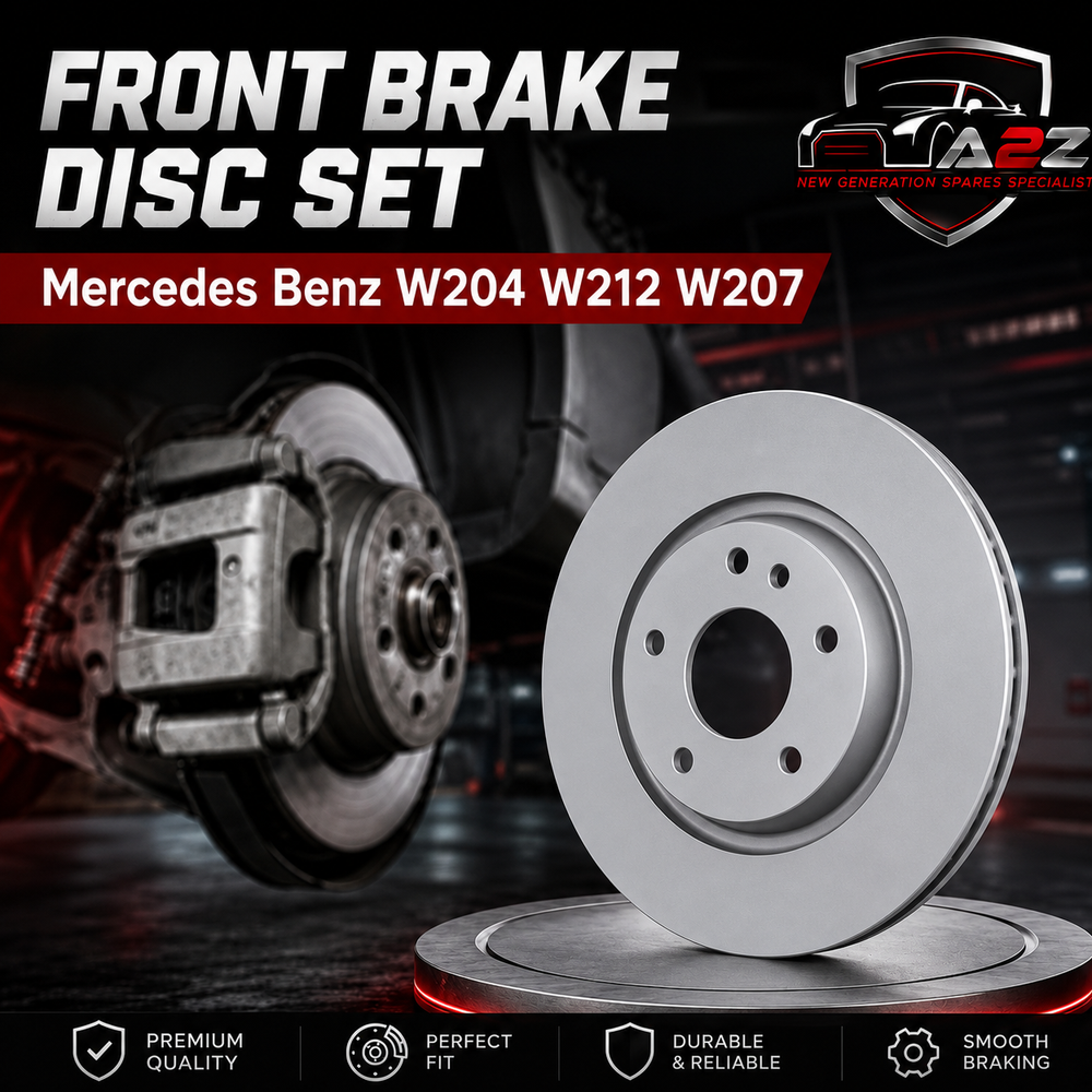 Front Brake Disc Set 2044210812 Compatible With Mercedes Benz W204 W212 W207