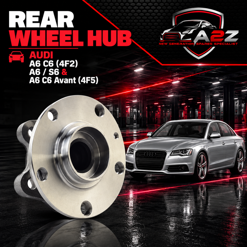 Rear Wheel Hub 4F0598611B 4F0598611A 4F0501611B 4FD501611 Compatible With AUDI A6 C6 (4F2) | A6 / S6 & A6 C6 Avant (4F5)