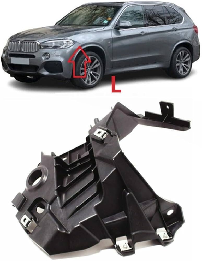 Front Left Fender Support Bracket 51647294543 Compatible With BMW For X5 X6 F15 F16 F85 F86 (2013-18)