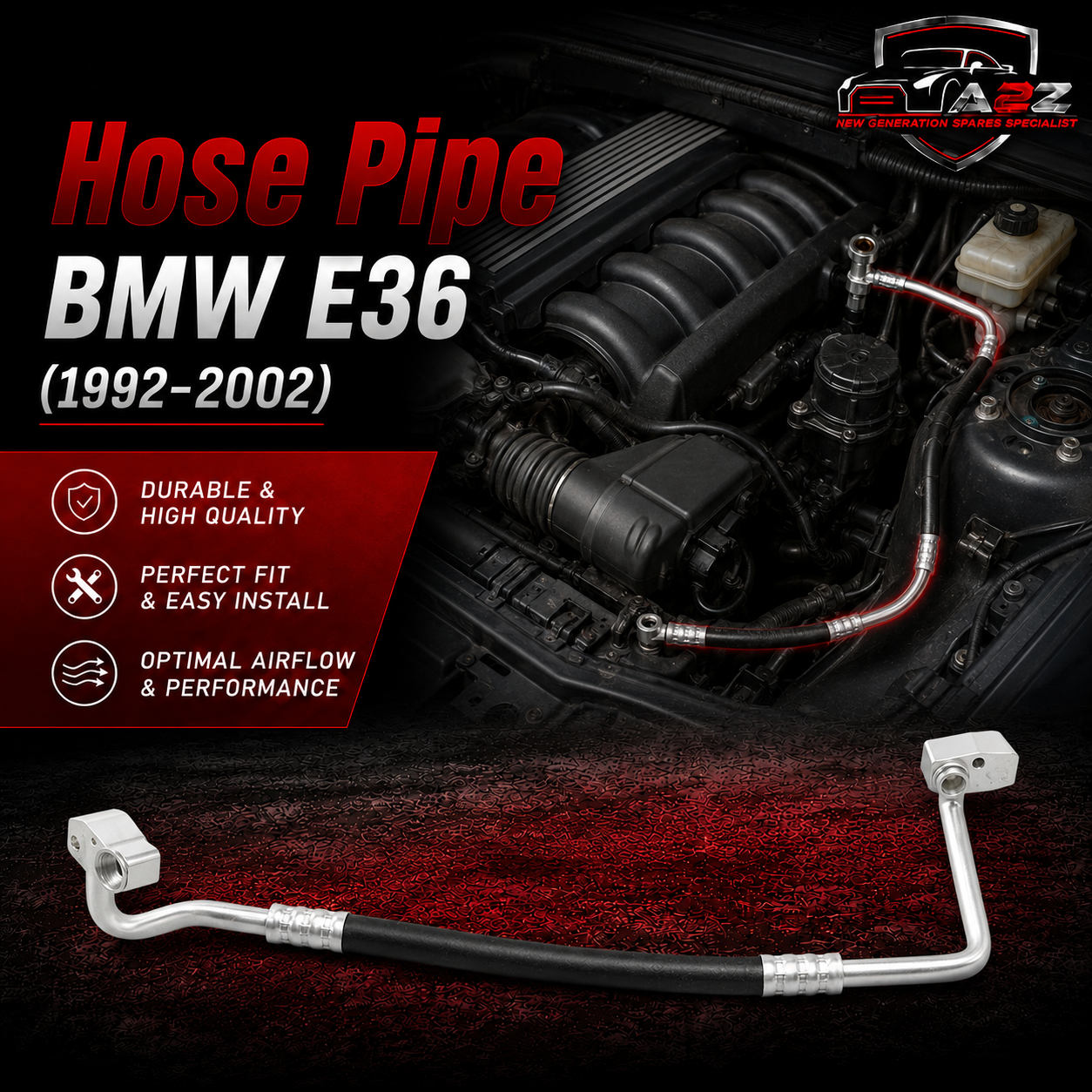 Hose Pipe 64538375753 Compatible With BMW 3 Series E36 Z3