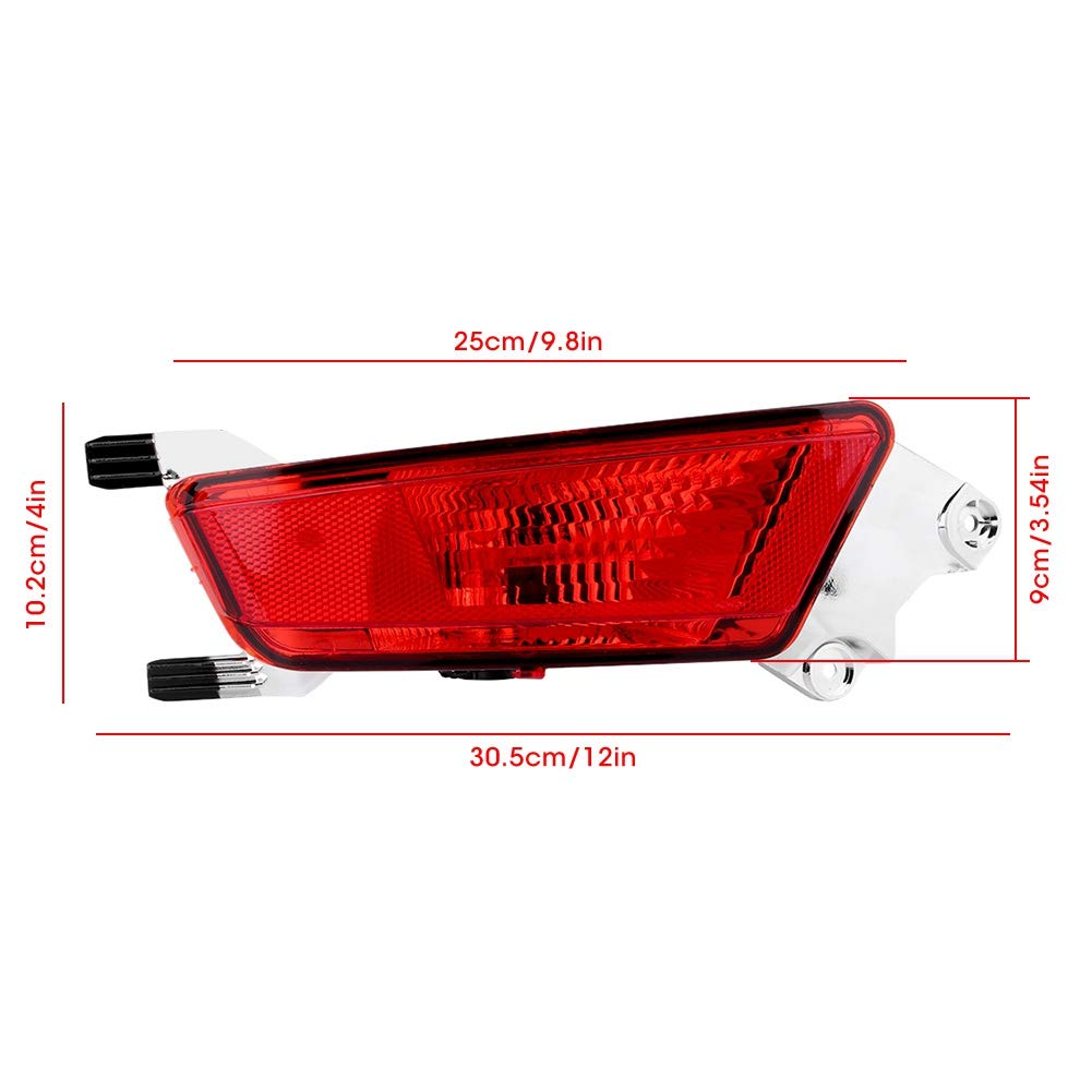 Rear Bumper Reflector Compatible With LAND ROVER RANGE ROVER EVOQUE L538 Rear Bumper Reflector Left LR088532 / LR025149 & Right LR088531 / LR025148Tag-RB-01