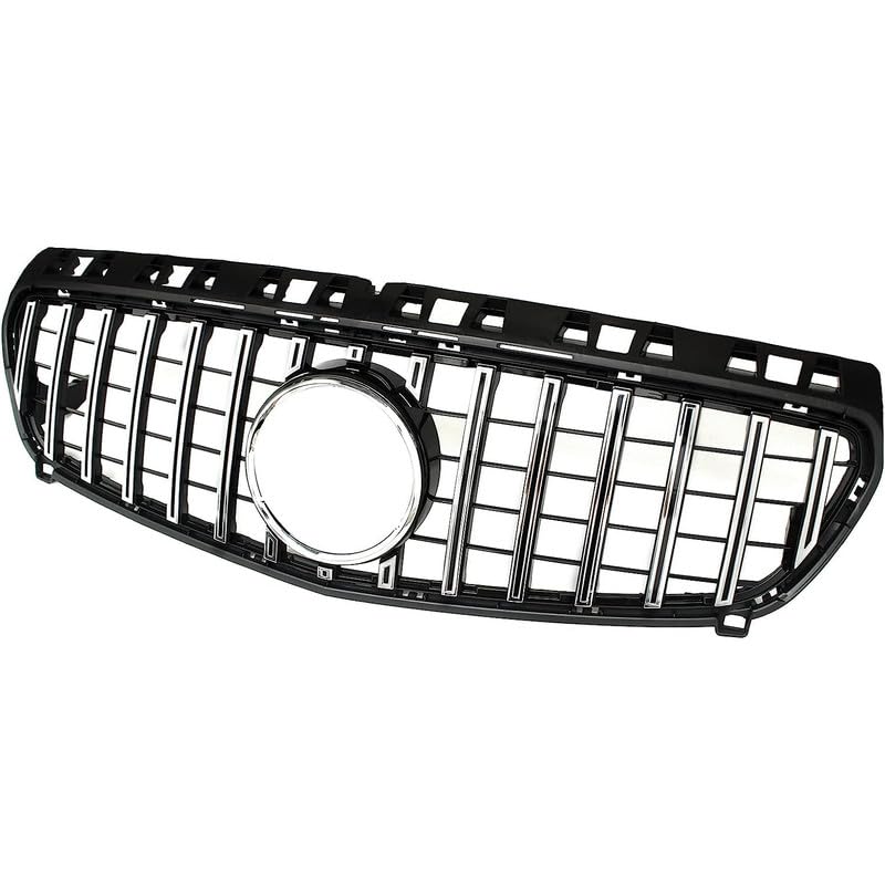 Front Bumper Grill Compatible With Mercedes Benz A Class W176 A180 A200 A250 A45 Amg Gtr 2012-2016 Front Bumper Grill W176 Grill Gtr Silver