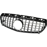Front Bumper Grill Compatible With Mercedes Benz A Class W176 A180 A200 A250 A45 Amg Gtr 2012-2016 Front Bumper Grill W176 Grill Gtr Silver