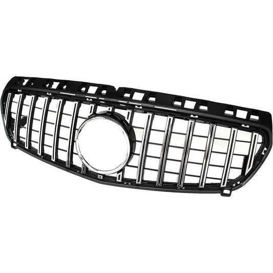 Front Bumper Grill Compatible With Mercedes Benz A Class W176 A180 A200 A250 A45 Amg Gtr 2012-2016 Front Bumper Grill W176 Grill Gtr Silver