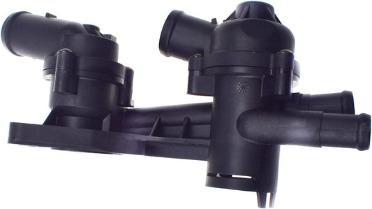 Thermostat housing 03C121111AM 03C121026AR 03C121111AE 03C121111M  Compatible with SKODA FABIA II (542) & VW JETTA IV (162, 163, AV3, AV2) Tag No.55