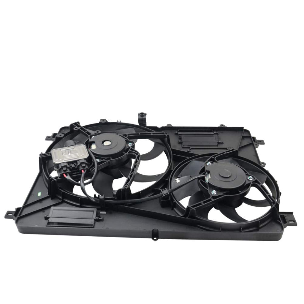 Radiator Fan Assembly LR044833 LR100366 Compatible With Land Rover Discovery Sport  (L550) & Land Rover Range Rover Evoque  (L538)