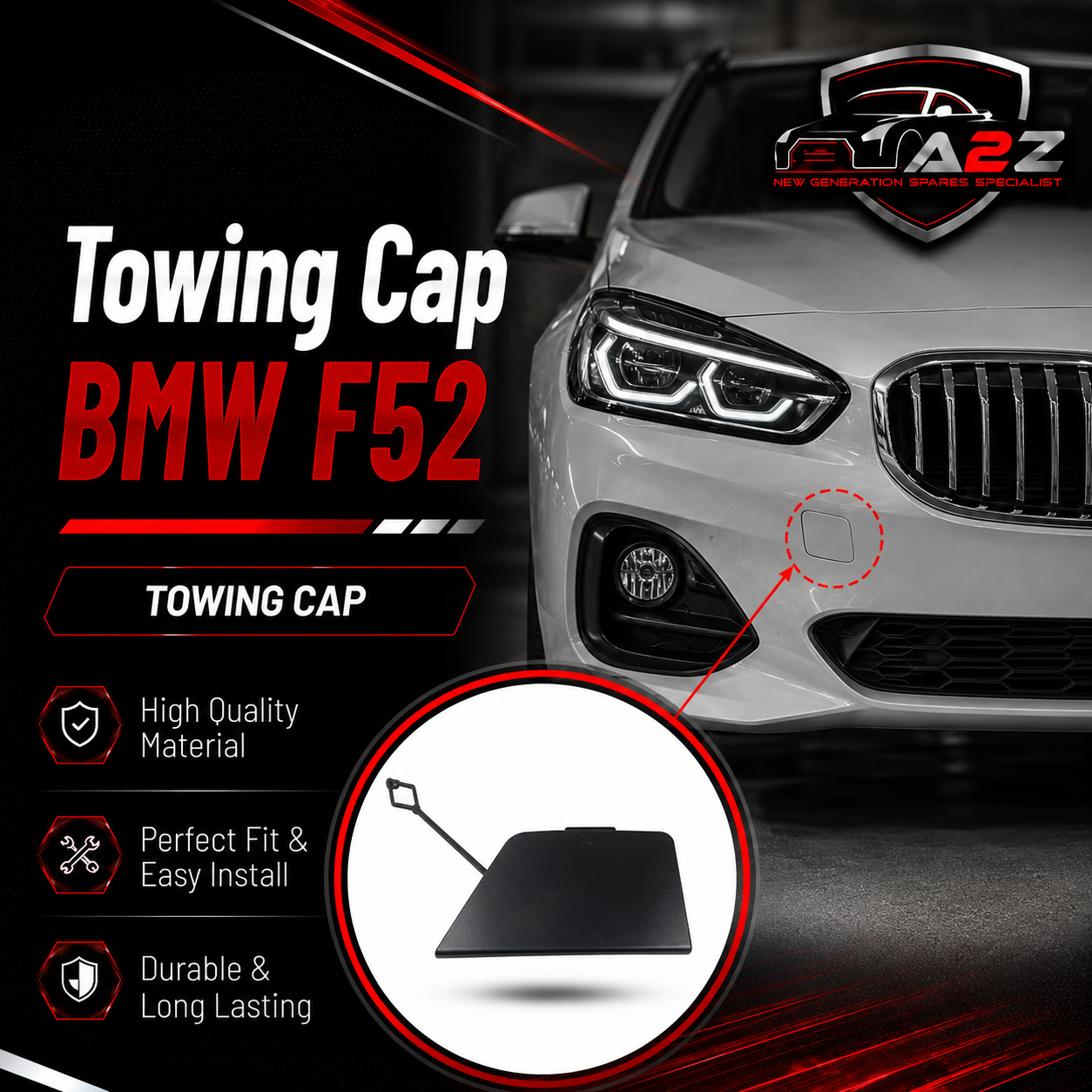 Towing Cap 51117933180 Compatoble With BMW F52