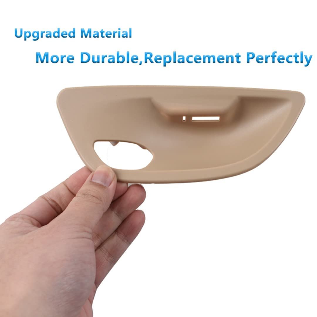 Door Handle Bowl Cover Compatible with BMW 5 Series Door Handle Bowl Cover 5 Series F10 2010-2017 Black Left