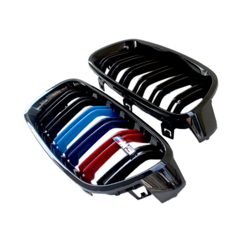 Front Bumper Grill Compatible With Bmw 3 Series F30 2012-2018 Front Bumper Grill M Colour