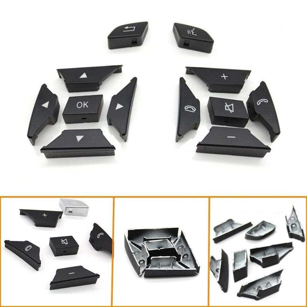 Steering Wheel Buttons High-end Model Black& Chrome 16690518009107 16690519009107 Compatible With Mercedes Ml Class 11-15 W166 Gl Class 2013-2015 W166 G Class G Wagon 2013-2018 W463