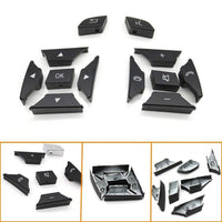 Steering Wheel Buttons High-end Model Black& Chrome 16690518009107 16690519009107 Compatible With Mercedes Ml Class 11-15 W166 Gl Class 2013-2015 W166 G Class G Wagon 2013-2018 W463