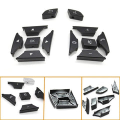 Steering Wheel Buttons High-end Model Black& Chrome 16690518009107 16690519009107 Compatible With Mercedes Ml Class 11-15 W166 Gl Class 2013-2015 W166 G Class G Wagon 2013-2018 W463