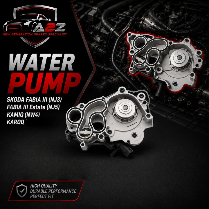 Water Pump WP6137 04E121600AG & 04E121121A & 04E121600AL & 04E121600BD & 04E121600BE & 04E121600CB & 04E121600CJ & 04E121600CS & Compatible With SKODA FABIA III (NJ3) FABIA III Estate (NJ5) KAMIQ (NW4) KAROQ  (CONTINENTAL)