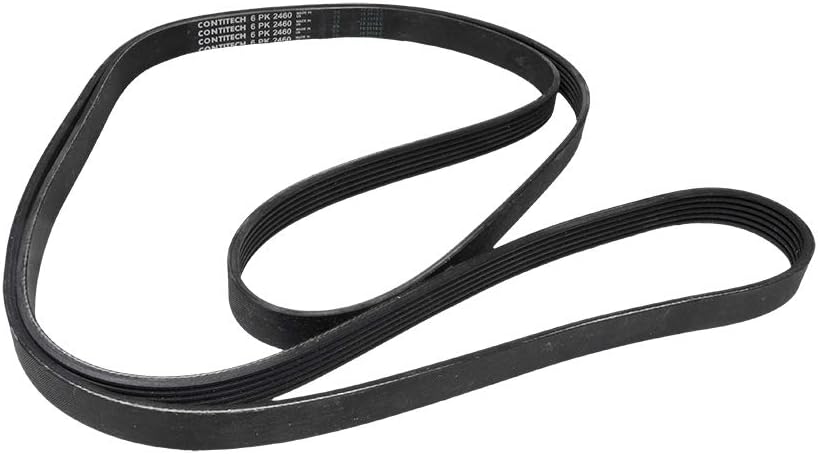 Multi RIB Belt 6PK2460 059903137AS 059903137P Compatible With AUDI A4 B8 (8K2) | A4 / S4, A6 C6 (4F2) | A6 / S6, A8 D3 (4E2, 4E8) | A8 / S8 | A8L, Q7 (4MB, 4MG, 4MQ) (CONTINENTAL)