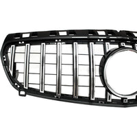 Front Bumper Grill Compatible With Mercedes Benz A Class W176 A180 A200 A250 A45 Amg Gtr 2012-2016 Front Bumper Grill W176 Grill Gtr Silver