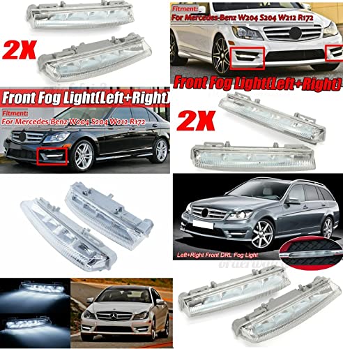 Fog Lamp Fog Light Drl Led Drl Compatible With Mercedes C Class W204 2007-2011 E Classs W212 2009-2013 Slk 2011-2015 Fog Lamp Fog Light Drl Led Drl Right 2049069000