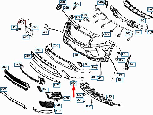 Front Bumper Grill Left 1568851125 Right 1568851225 Compatible With Mercedes-Benz GLA Class W156 (2015-2020) Tag No.113