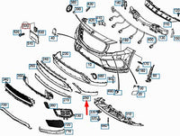 Front Bumper Grill Left 1568851125 Right 1568851225 A1568851125 Compatible With Mercedes-Benz GLA Class W156 (2015-2020) Tag No.113