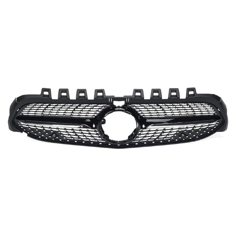 Front Bumper Grill Compatible With Mercedes Benz A Class W177 A250 A200 A45 2019-2023 Front Bumper Grill W177 Grill Diamond Black