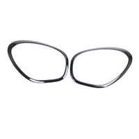 Headlight Chrome Bezel Ring Trim (Black) Left 51139801573 & Right 51139801574 Compatible With MINI COOPER R60 Tag NO.1