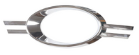 Fog Lamp Chrome Trim Ring Left 2048851374 & Right 2048851474 A2048851374 Compatible With Mercedes Benz C-CLASS W204 (2007-2014) Tag No.255