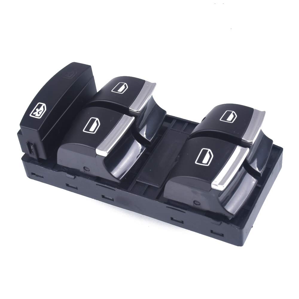 Audi A6 4F 10 Pin Window Black Switch Compatible with Q7 4F0959851H 4F0959851H5PR Tag-SW-11