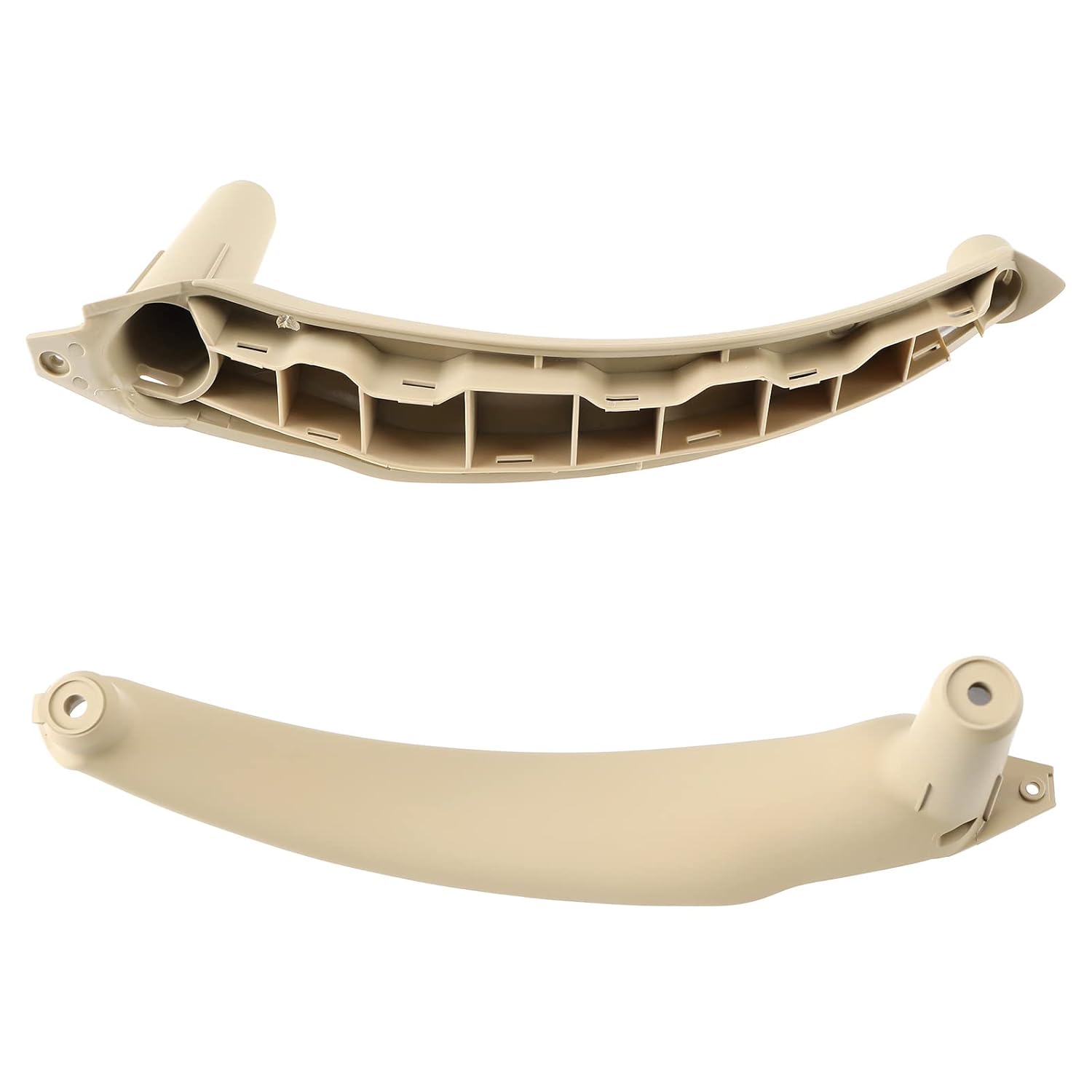Inner Door Pull Handle 3pcs Set  Beige Left 51416969403  Right 51416969404 Compatible With BMW X5 X6 E70 E71 E72
