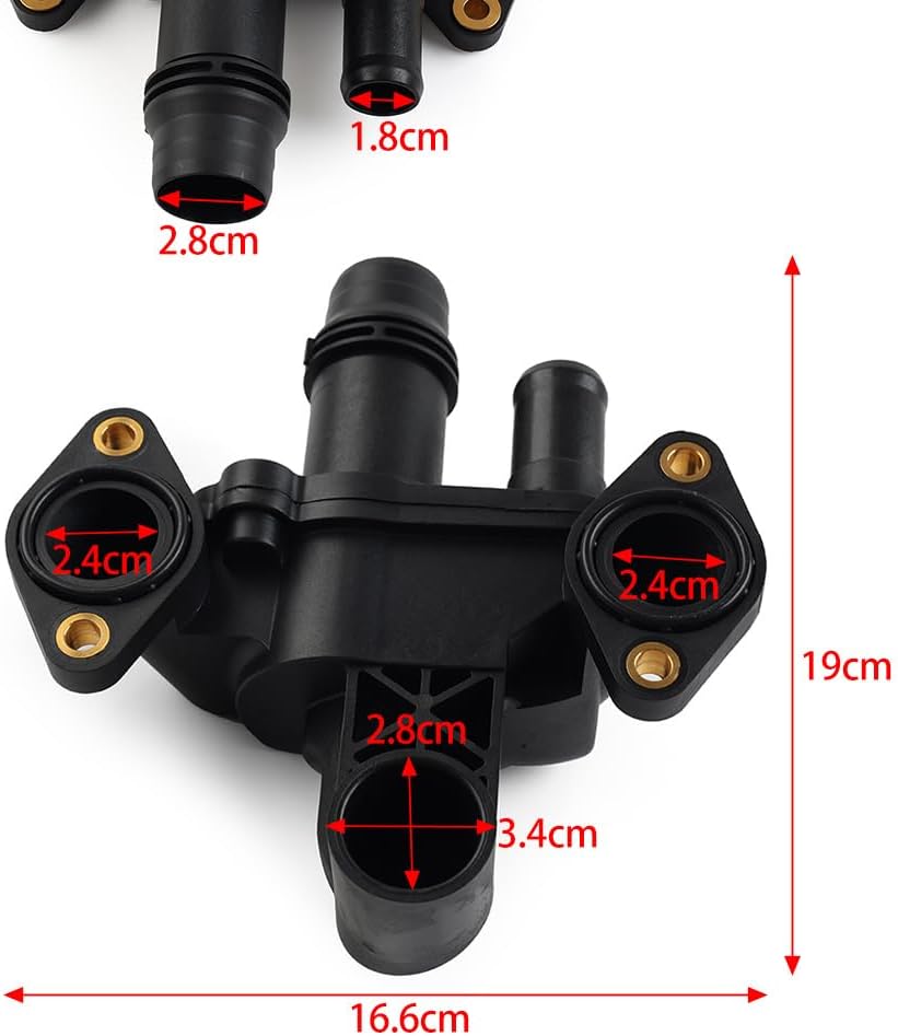 Thermostat (Thermostat Housing) JDE3972 Compatible With Jaguar Jaguar S-Type