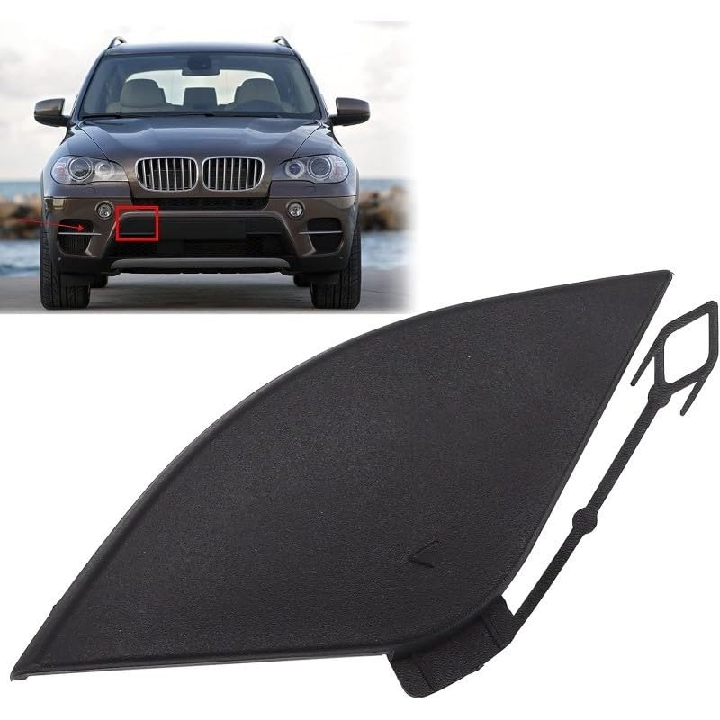 Bumper Tow Towing Cap Cover Hook Compatible with BMW X5 E70 2011-2014 Tow Towing Cap Cover Hook Cap Cover 51117222744py E70 Towing Cover