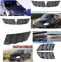 Bonnet Hood Grill Vent Compatible With Mercedes Ml W164 2008-2012 Gl W164 2008-2012 Bonnet Hood Grill Vent Left