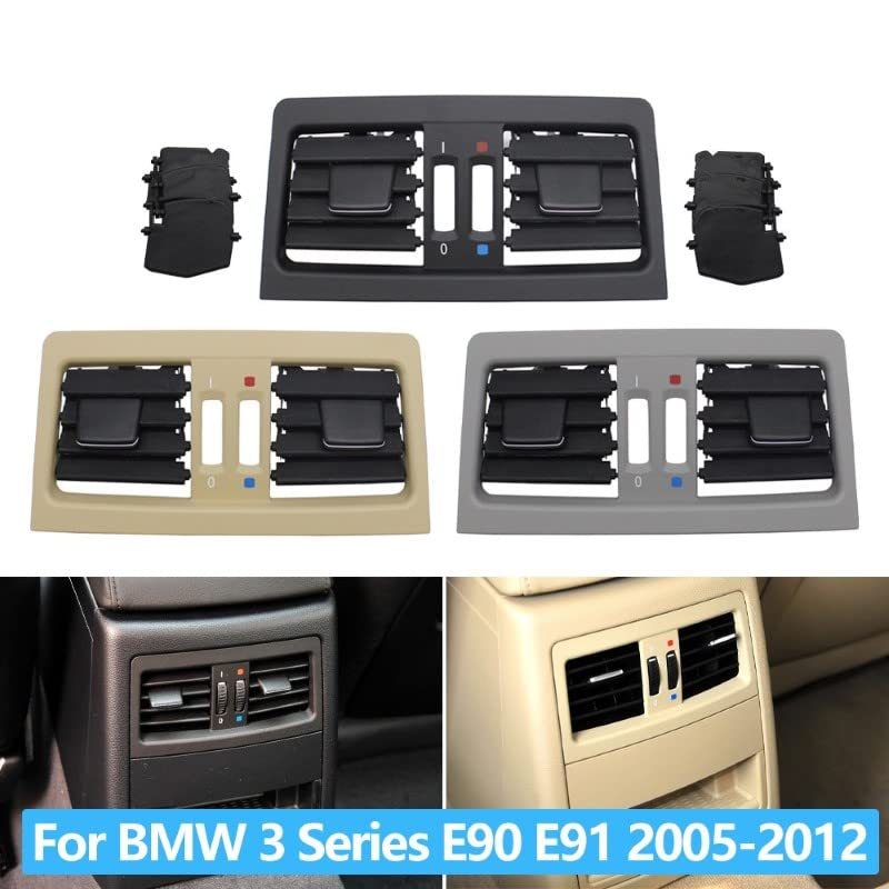 Ac Vent Compatible With Bmw 3 Series Ac Vent 3 Series E90 2005-2012 Rear Black