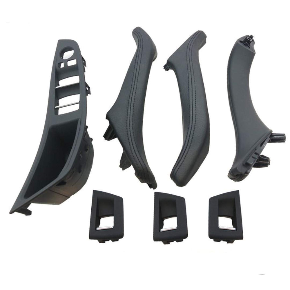 Door Handle Compatible with BMW 5 Series Door Handle 5 Series F10 2010-2017 Full Set Black