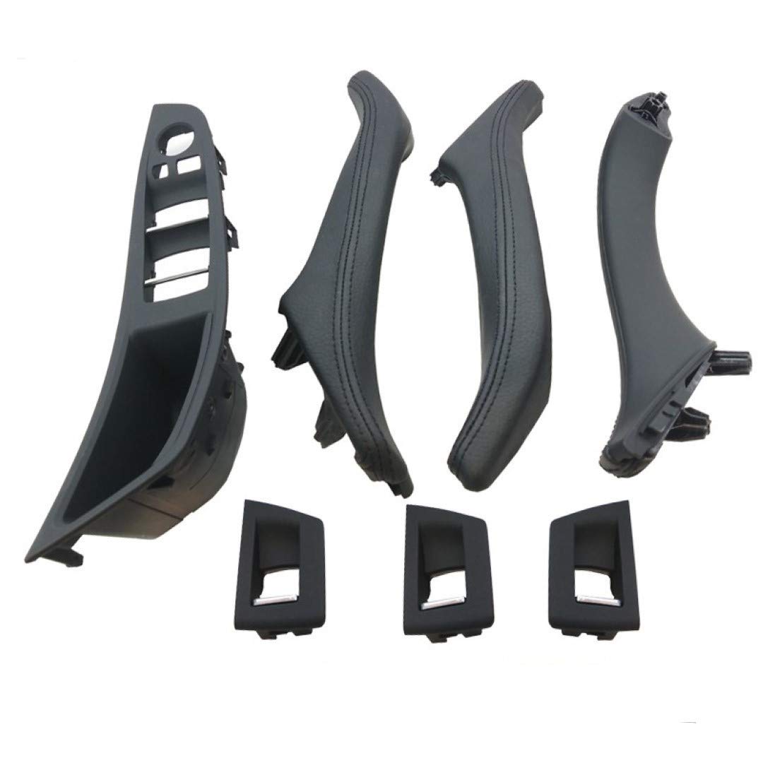 Door Handle Compatible with BMW 5 Series Door Handle 5 Series F10 2010-2017 Full Set Black