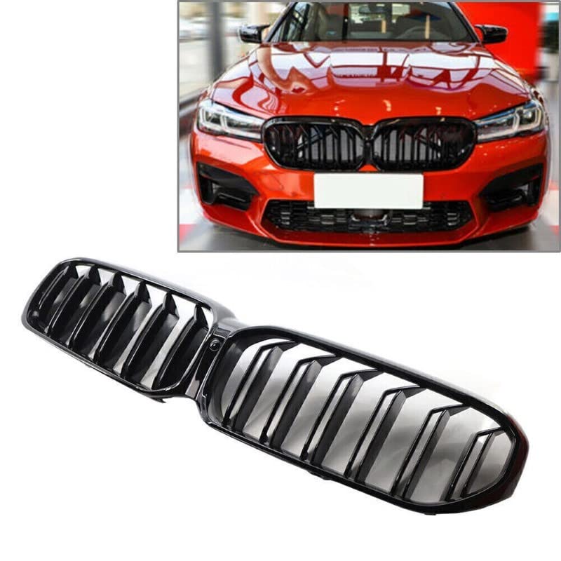 Front Bumper Grill Compatible With Bmw 5 Series G30 2021 Front Bumper Grill Glossy Black