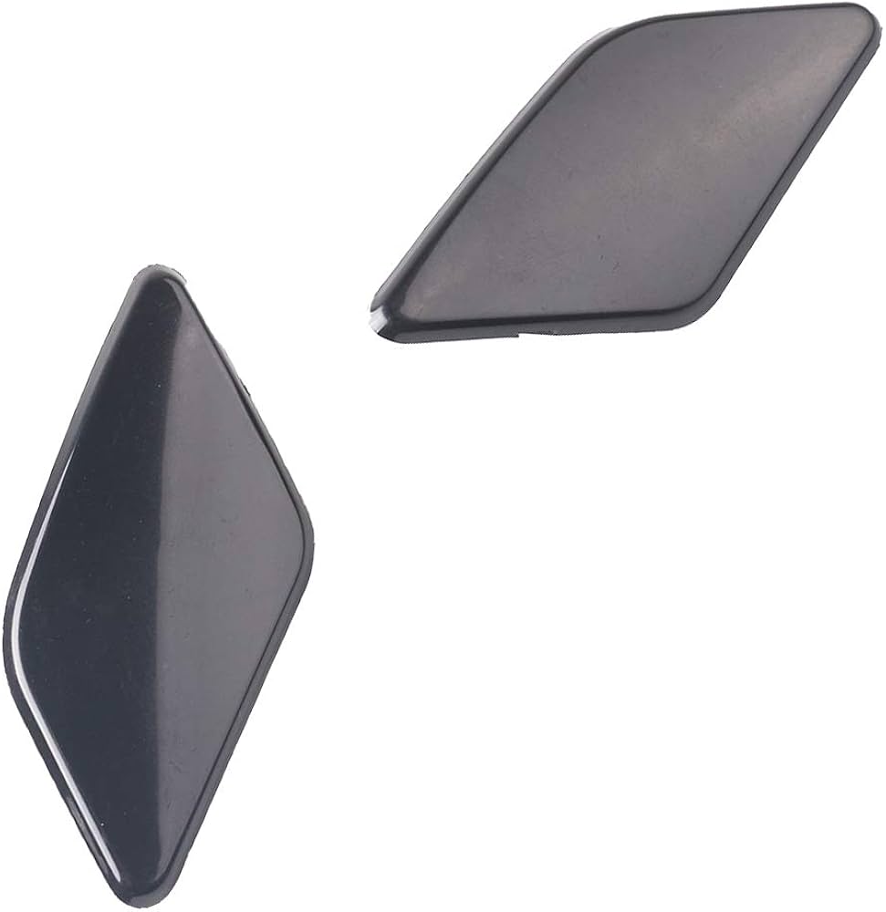 Front Headlight Washer Cap Set Left 39886377 & Right 39886397 Compatible With Volvo S40 (2008-13)