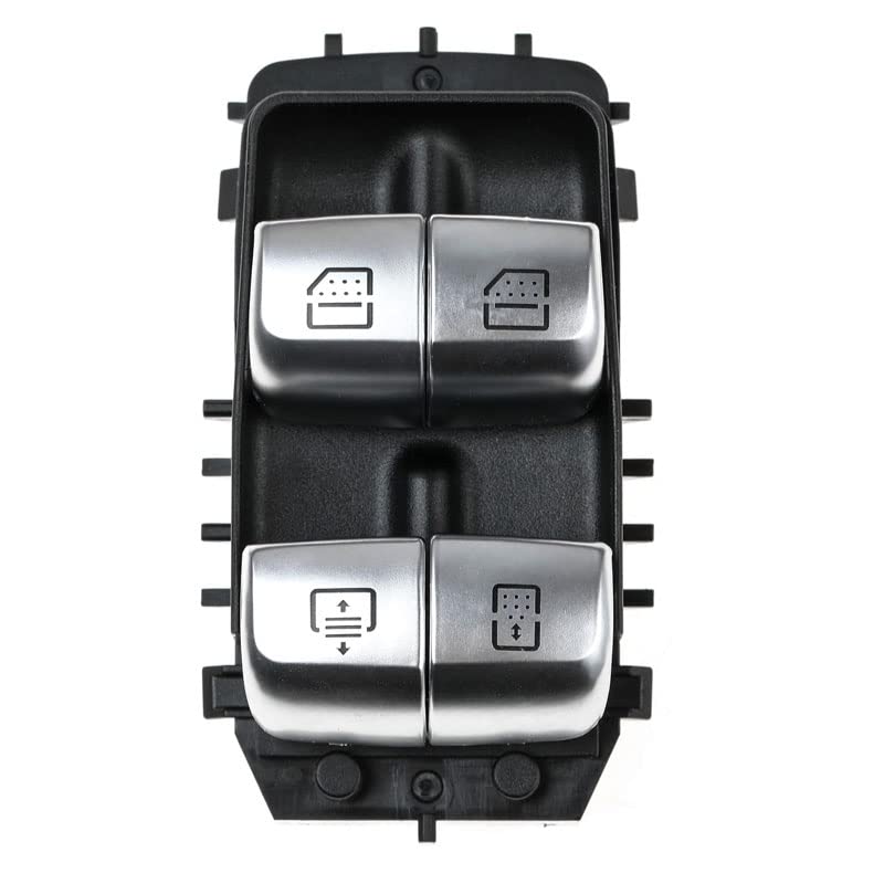 Window Switch Button Rear Compatible With Mercedes E Class Window Switch Button Rear S Class W222 2014 E Class W213 2018 Black