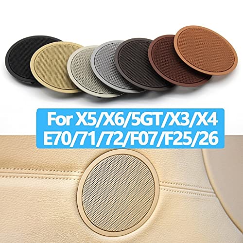 Speaker Cover Compatible With Bmw X5 Speaker Cover X3 F25 2010-2016 X5 E70 2007-2013 X6 E71 2008-2014 5 Series Gt F07 2010-2014 Beige