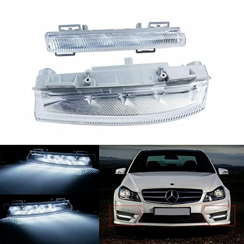 Fog Lamp Fog Light Drl Led Drl Compatible With Mercedes C Class W204 2007-2011 E Classs W212 2009-2013 Slk 2011-2015 Fog Lamp Fog Light Drl Led Drl Right 2049069000