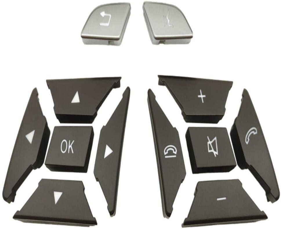 Steering Wheel Buttons High-end Model Moka& Chrome 16690518008490 16690519008490 Compatible With Mercedes Benz ML GL/G Class W166 W463