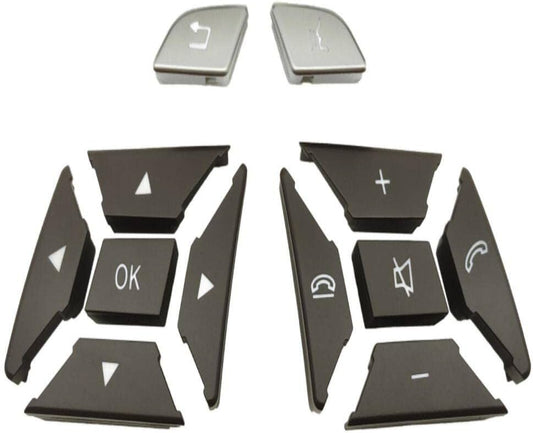 Steering Wheel Buttons High-end Model Moka& Chrome 16690518008490 16690519008490 Compatible With Mercedes Benz ML GL/G Class W166 W463