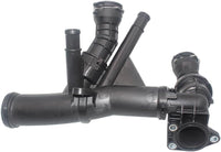 Thermostat Housing 04L121026F 04L121026AE 04L121026AH 04L121026J 04L121026Q 04L121113B 04L121113C 04L121113D Compatible With  AUDI A3 Limousine (8VS, 8VM) | A3 / S3 & Q3 (8UB, 8UG) & SKODA KODIAQ I (NS6, NS7, NV7) & OCTAVIA III (5E3, NL3, NR3) Tag  No.50